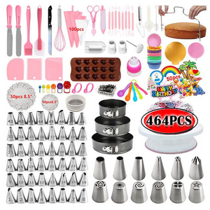 MU 464pcs/set Cake Decorating Supplies Kits decorative cake stand molde pastel pastry silicon mold