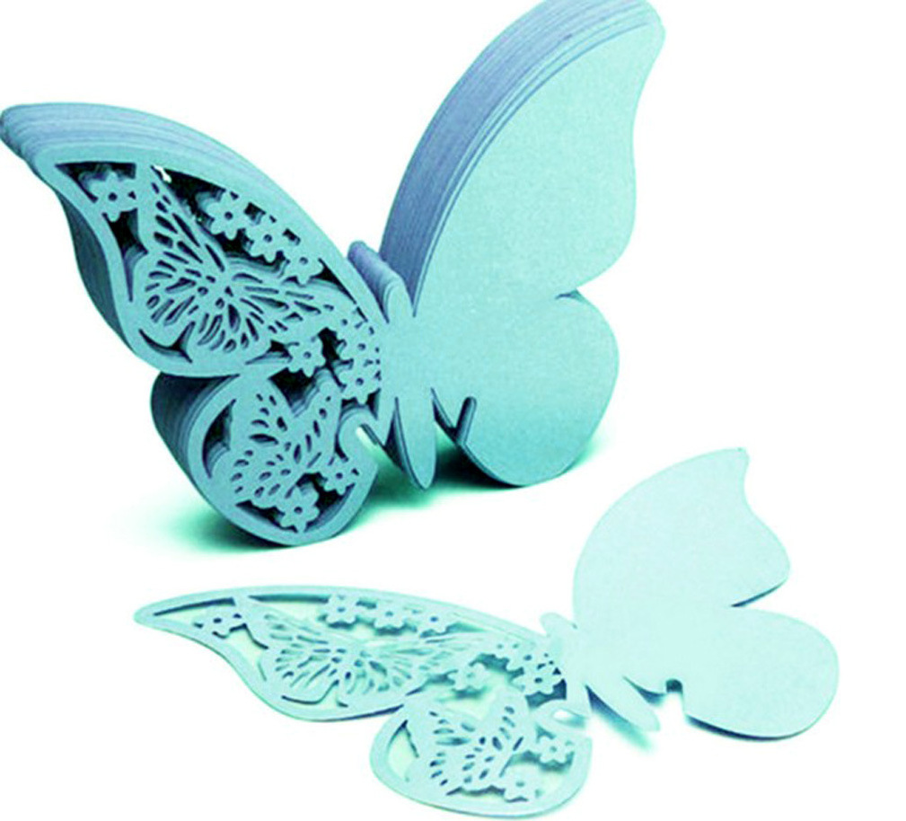 Butterfly Laser Cut Place Cards Wedding Party Favors Bridal Table Name Card Decoration