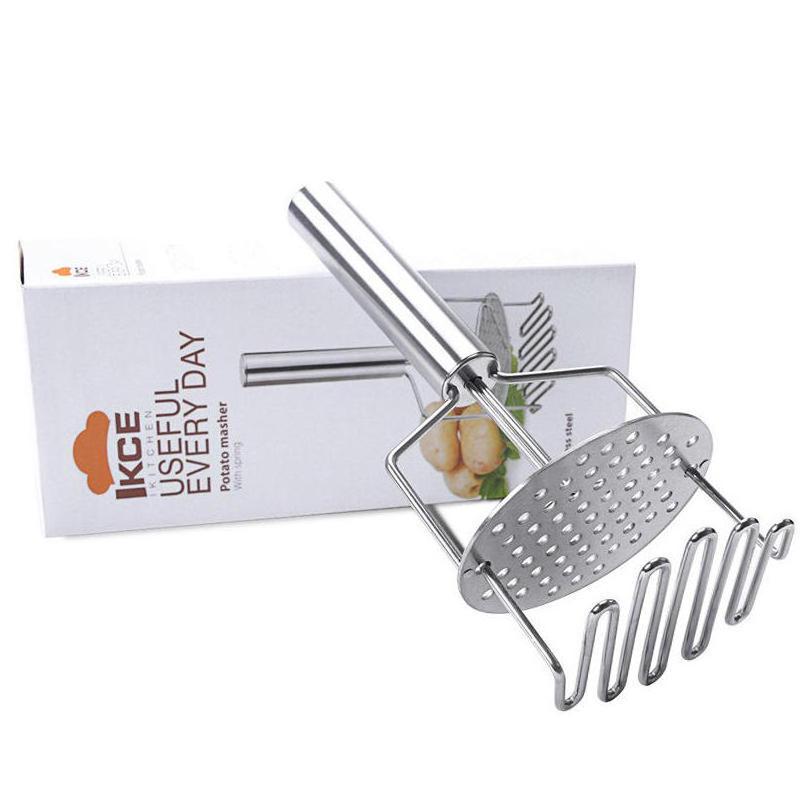 Kitchen Potato Masher Heavy Duty Potato Stainless Steel Masher For Beans Avocados Eggs Potato Masher