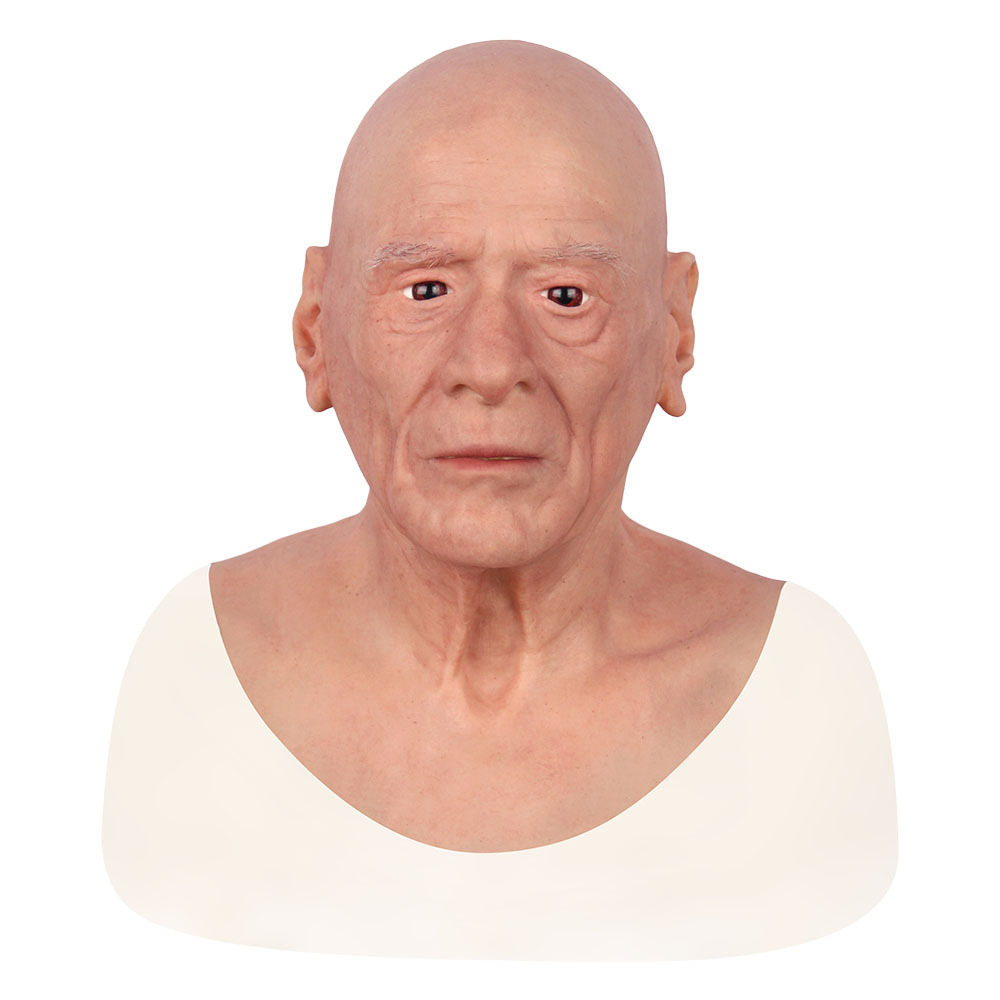 Customized Head Cover Makeup Silicone Male Mask Male Mask For Crossdresser Cosplay Costume