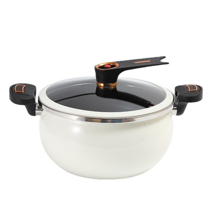 New Style Large Capacity Soup Pot Medical Stone Coating Cast Iron Non Stick Micro Pressure Cooker hot sale