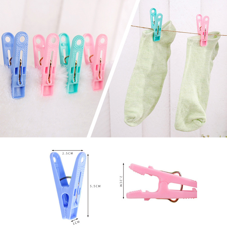 Hot Sale Plastic Clothespins Mini ClothesLine Rope Clips Socks Clip Laundry Clothes Pin Clothes Pegs