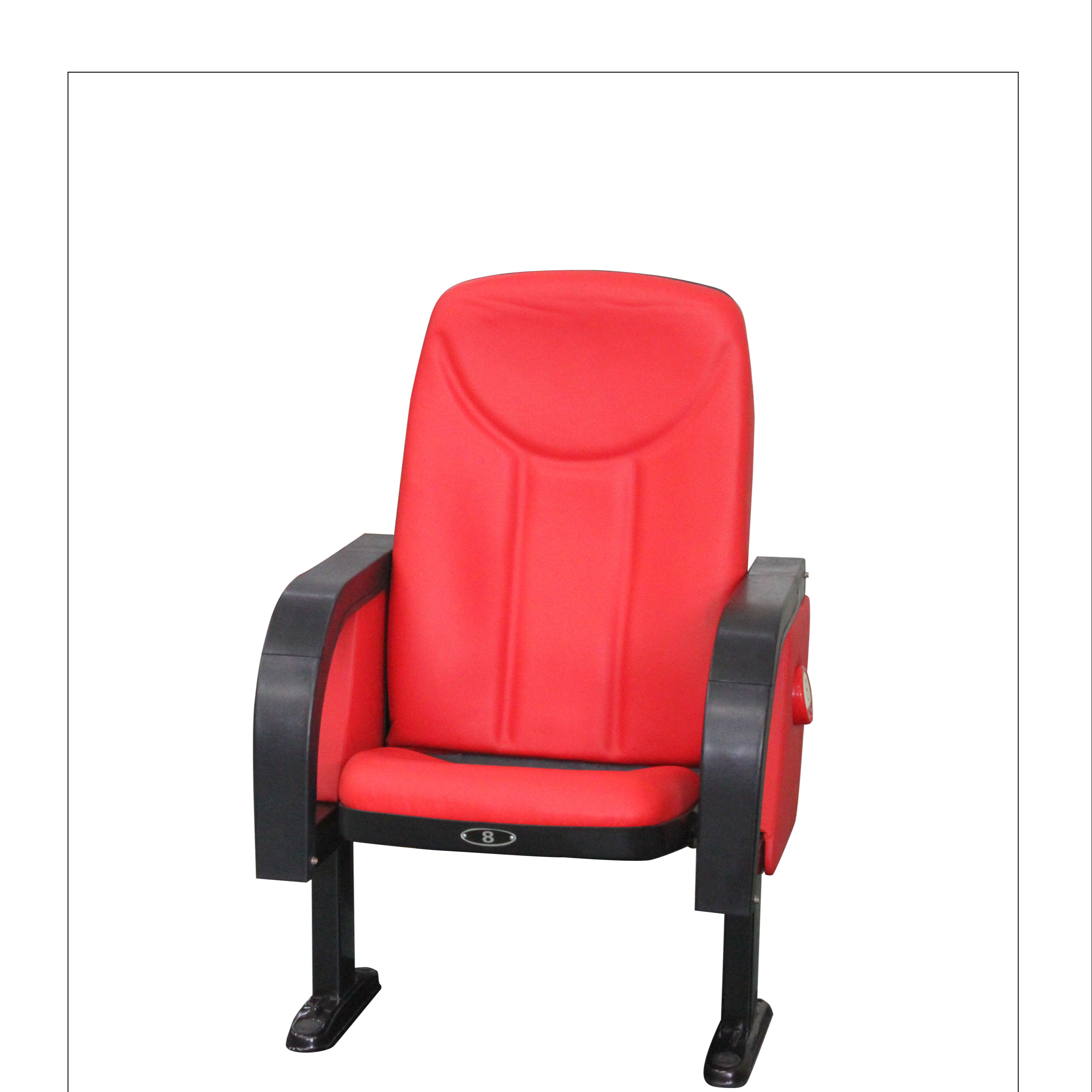 New Design Made In China Modern Luxury Red Fabric Movie Folding Cinema Chairs Vip Price Theater Seats With Cupholder For Sale