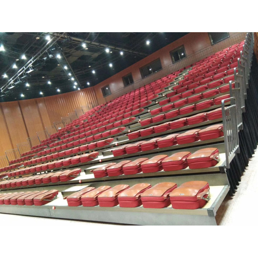 Indoor folding telescopic chair custom retractable seat grandstand system for theater and event