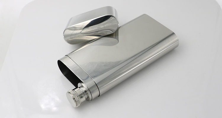 Durable 304 Stainless Steel Cigar Humidor Tube 2oz Flask Cigar Accessories