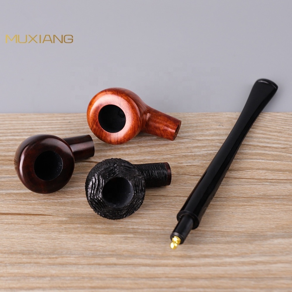 MUXIANG Mini Churchwarden Tobacco Pipe Straight Stem Without Smoking Filter