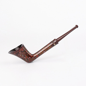 MUXIANG new arrival high-end handmade luxurious colorful gift wooden smoking pipe with cumberland mouthpiece