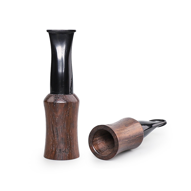 Multiple size portable ebony wooden cigar mouthpiece washable reusable cigar holder