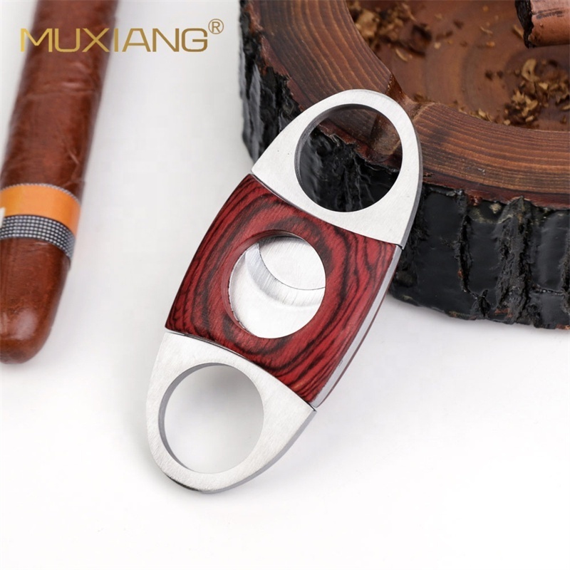 New Arrival Red Wood Cigar Cutter  Cigar Diameter Guillotine Knife