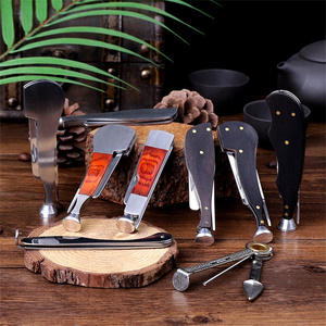 Multiple Function Three In One Tobacco Pipe Cleaner Knife Tools Wooden Smoking Pipe Scraper