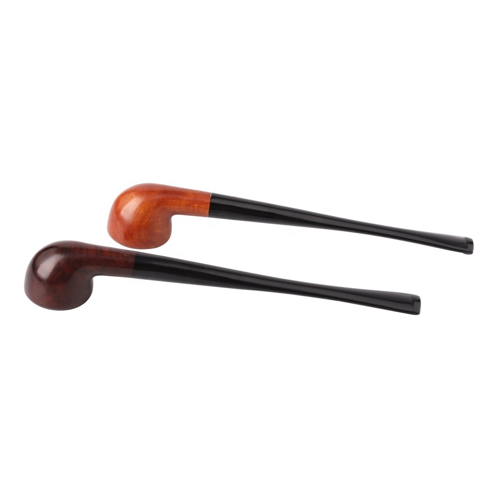 MUXIANG Mini Churchwarden Tobacco Pipe Straight Stem Without Smoking Filter