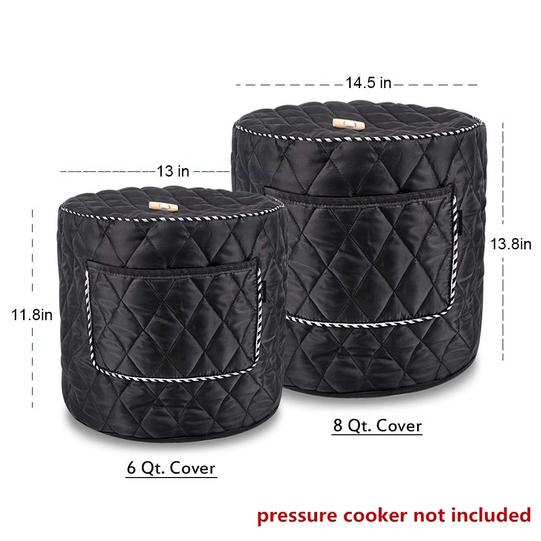 YA SHINE  Electric Pressure Cooker Cover with Front Pocket for Accessories