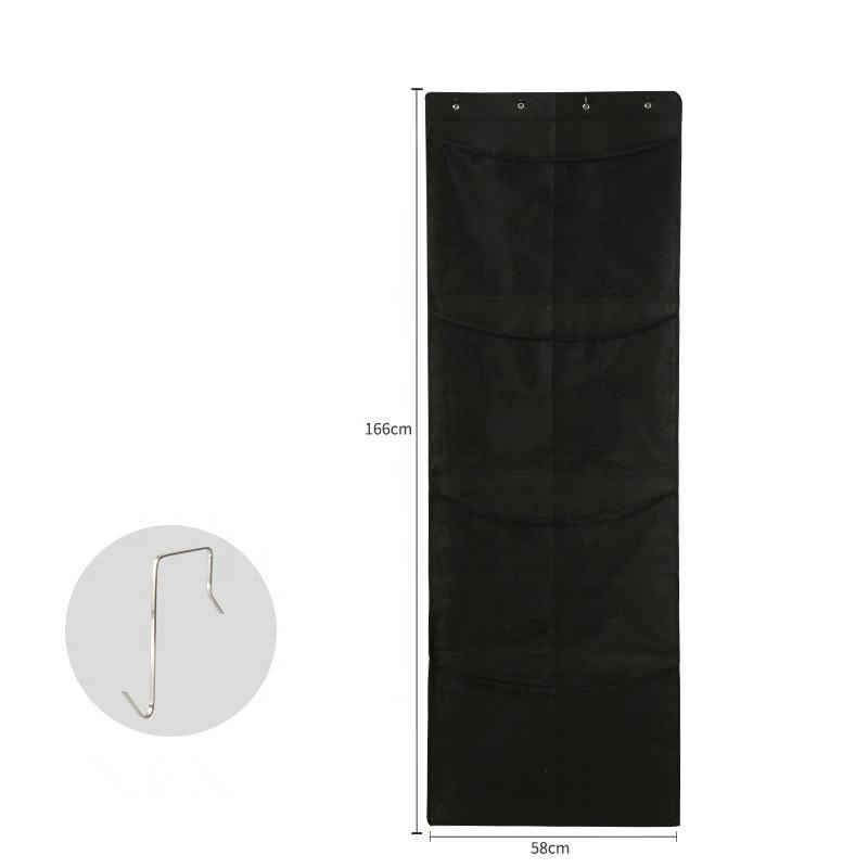 2/4 pockets door organizer for home bedroom  Foldable Large shoes clothes organizer Collapsible hanging mesh toys storage bag