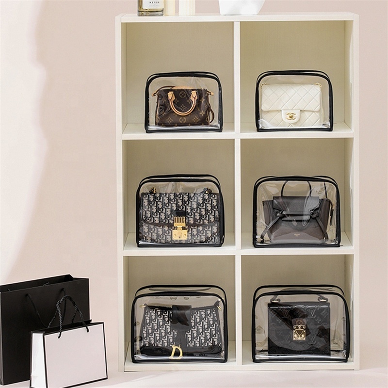 Wardrobe organizer Home Storage Organization Moisture-proof luxury bag protective cover Transparent Handbag storage bags