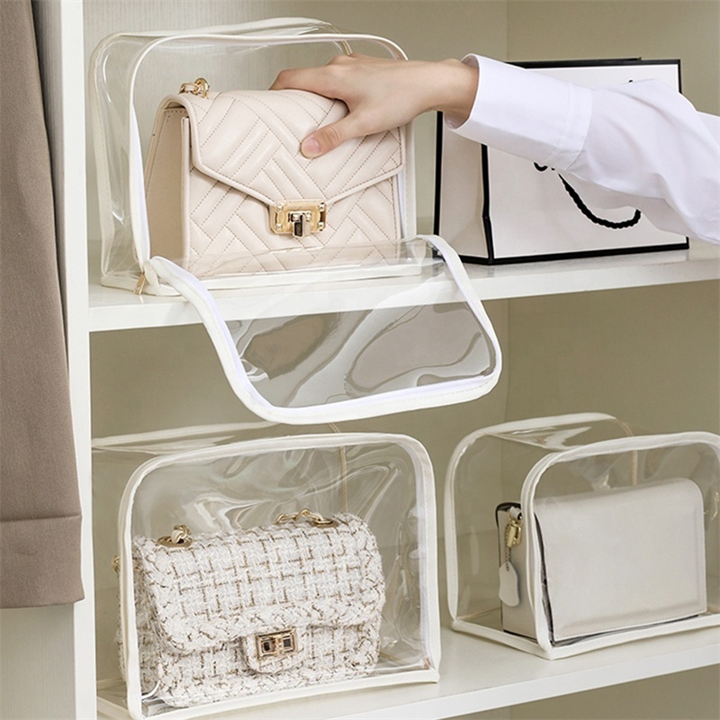 Wardrobe organizer Home Storage Organization Moisture-proof luxury bag protective cover Transparent Handbag storage bags