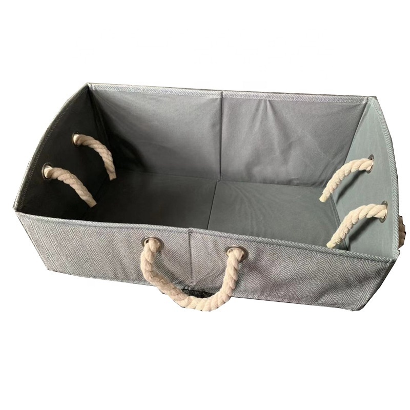 Non-woven wardrobe organizer for home bedroom Large closet towels toys cube basket Collapsible clothing storage box with handles