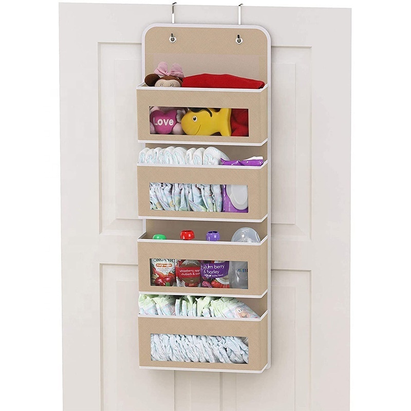 YA SHINE over door hanging closet organizer non-woven foldable  hanging closet storage organizer with clear window