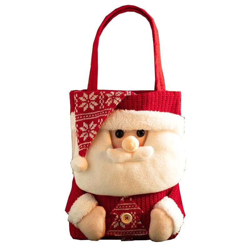 YA SHINE knitted 3D cute small things sundries storage tote bags Christmas ornaments storage bags candy gift  bag with handles