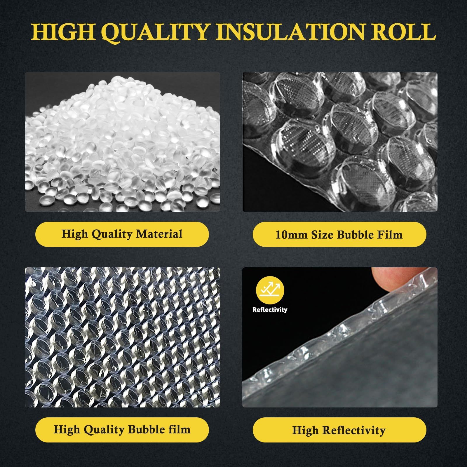 YA SHINE Double Side Reflective Bubble Aluminum Foil Reflective Bubble thermal insulation sheet