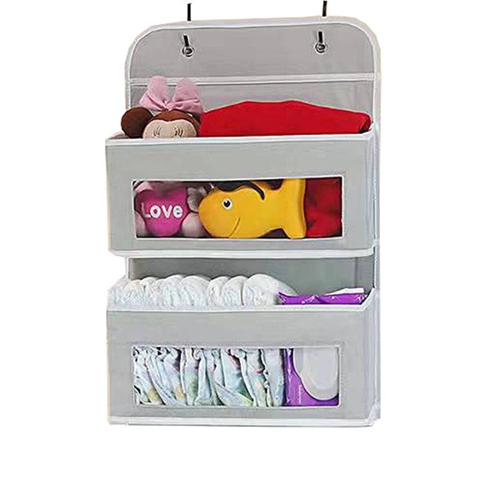 custom Wall-mounted home office clothing organizer clothes toys Shoes foldable hanging dirty clothes bag storage organizers