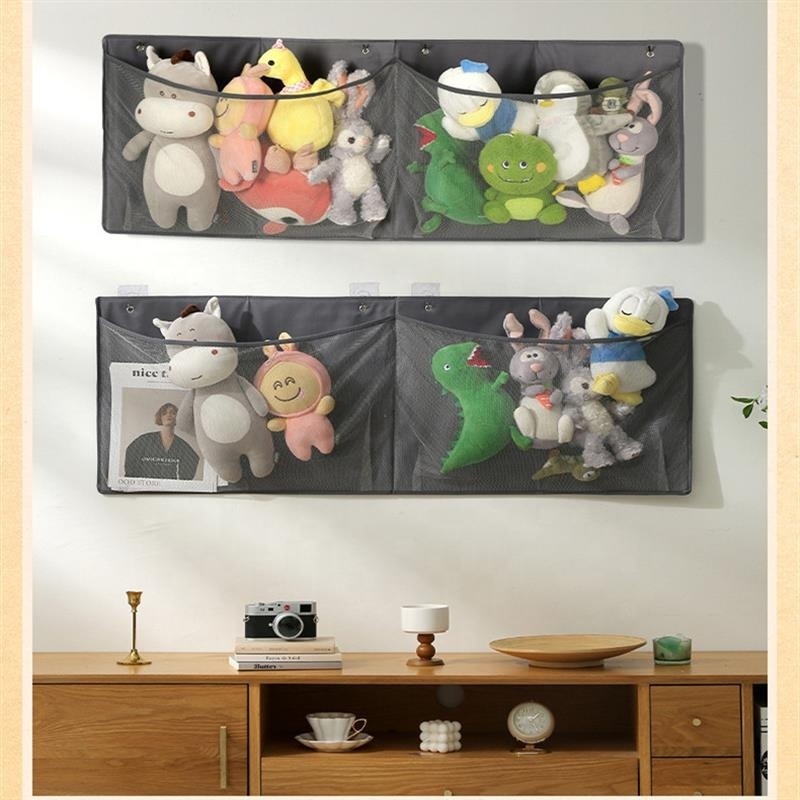 Space Saving Wardrobe Closet Organizer For Home High Capacity Towel Toys Small Pocket Collapsible Wall Hanging Mesh Storage Bags