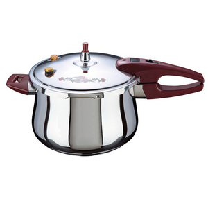 Stainless Steel Pressure Cooker with stronger lugs and thick base