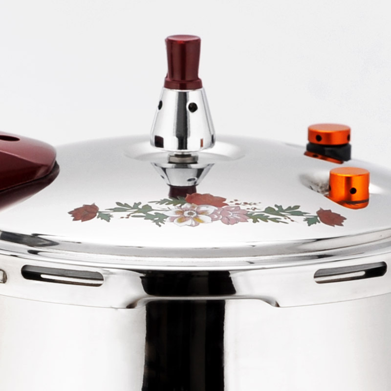 Stainless Steel Pressure Cooker with stronger lugs and thick base