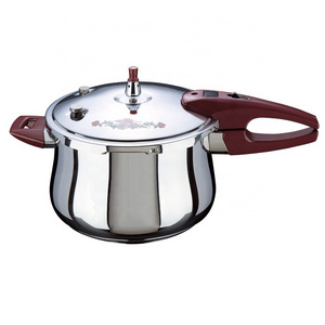 High Quality 304/201 Stainless Steel  Commercial Pressure Cooker T-Shape With Push Lock