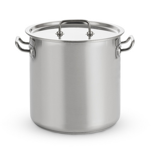 High Body 30 - 98 Liter Commercial Cooking Pot Big Size Soup And Stock Casseorle Stainless Steel Pot