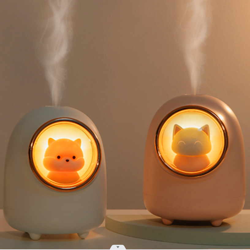 Guangdong CE RoHs Bedroom Desktop Personal Space Night Light Mini Ultrasonic Car Purifier h2o Smart Diffuser Air Humidifier