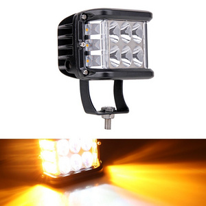 Mini 3 inch led work light Amber Car Strobe Light For Truck Tractor ATV SUV Wrangler Off road Jeep 12v 24v working light