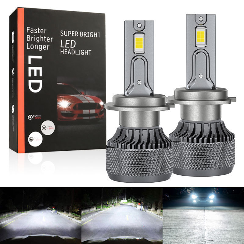 12V car led headlight 2PCS 48000LM H1 H3 H4 H8 H9 H11 9005 9006 9012 h7 led headlight bulb