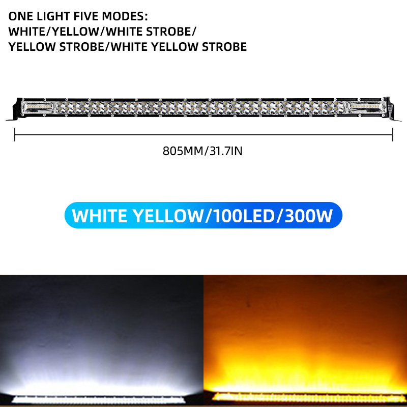 300W Car Work Light LED Bar 20LED 100LED Worklight Bar Offroad SUV ATV Tractor Boat Truck Excavator 12-24V led Spot Flood Combo