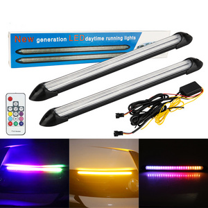 auto lighting system Turn Signal Daytime Running Lights DRL LED bar  Waterproof Headlight Strip light bar for car