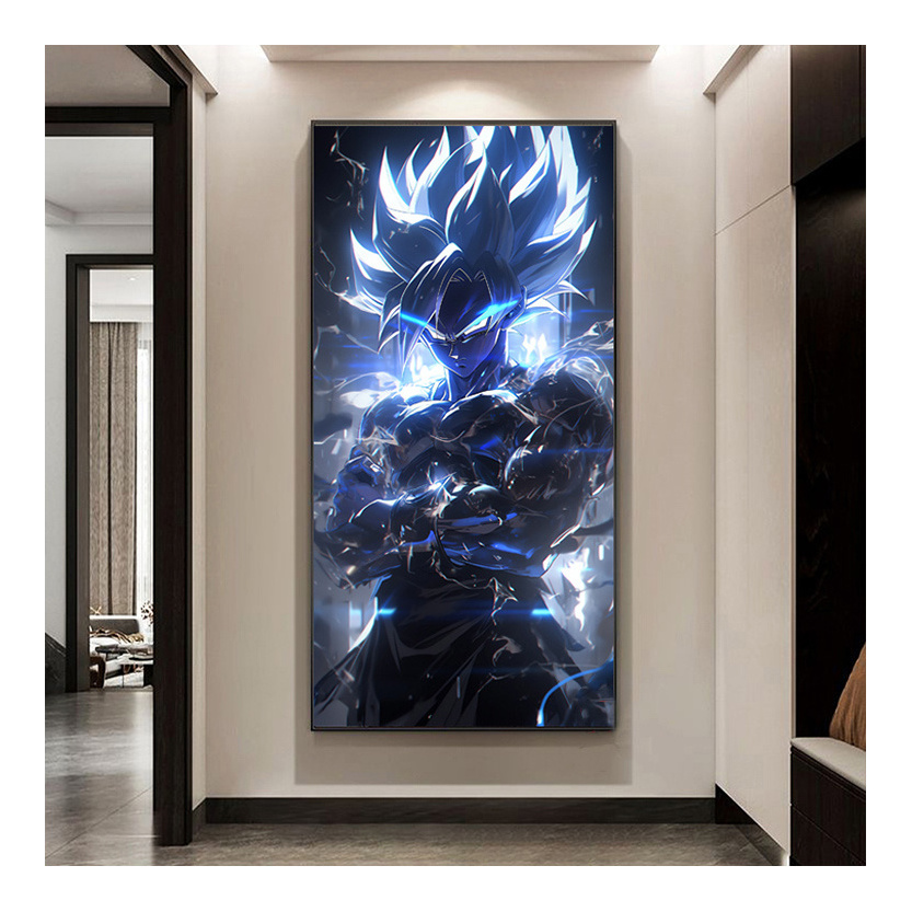 Anime Cartoon Characters Decorative Art Painting Background Wall Hanging Art Poster Hallway Kids Wall Art