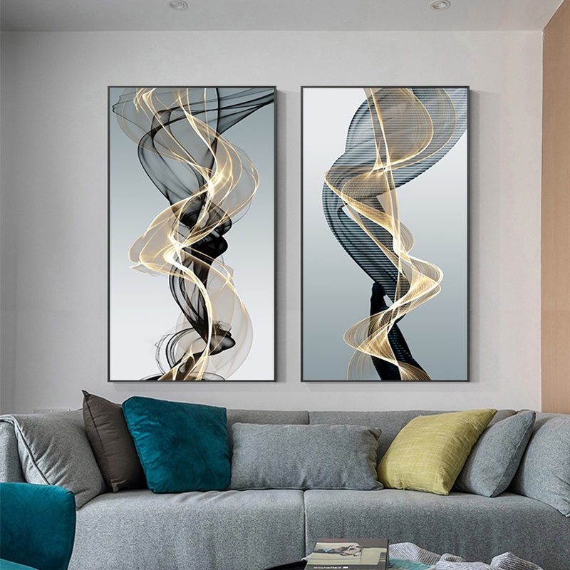 Abstract Lines Wall Painting Modern Bedroom Home Decor Canvas Poster Print Nordic Wall Art Pictures