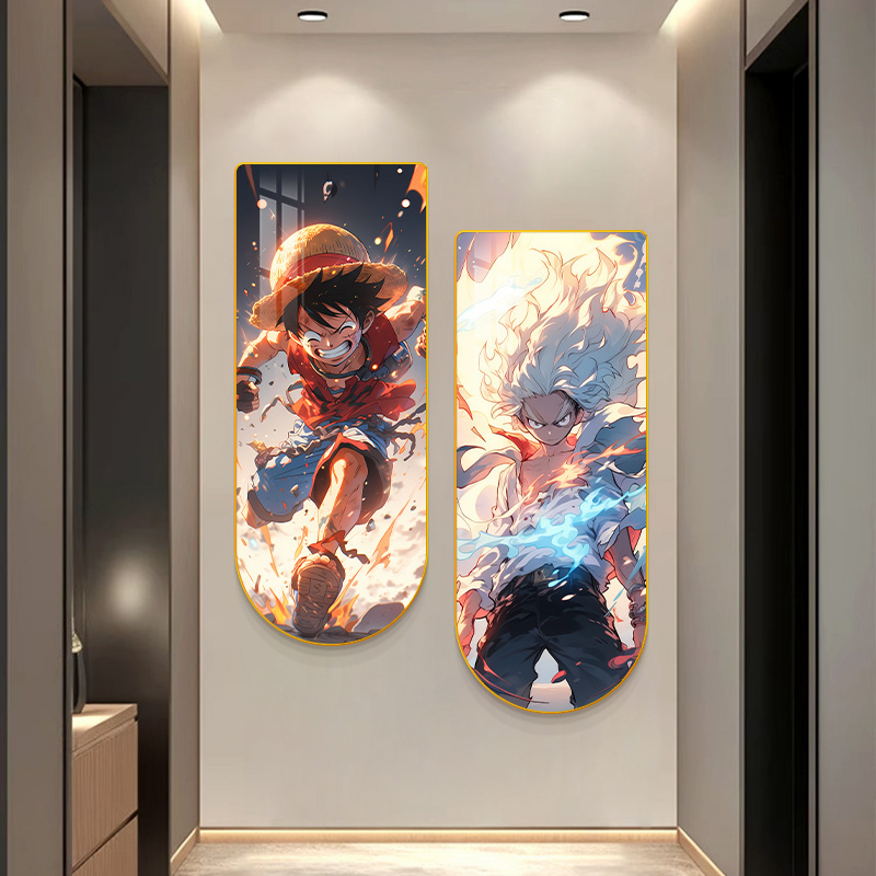 Contemporary Anime Wall Art Decorative Painting Cartoon Character Background Wall Mural Painting