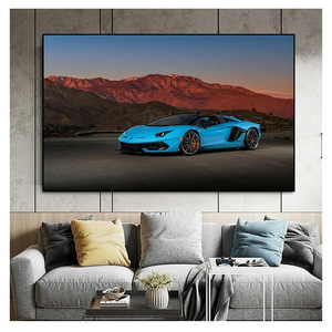 Roadster car decorative mural painting canvas art prints wall hanging art wall picture decor for living room home decor