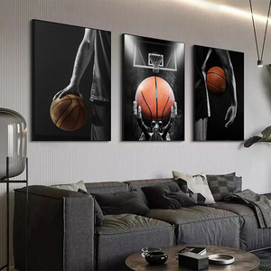 Basketball Player Wall Art Poster Inspirational Quotes Mural Modern Home Decor Canvas Painting Pictures Prints Room Decorations