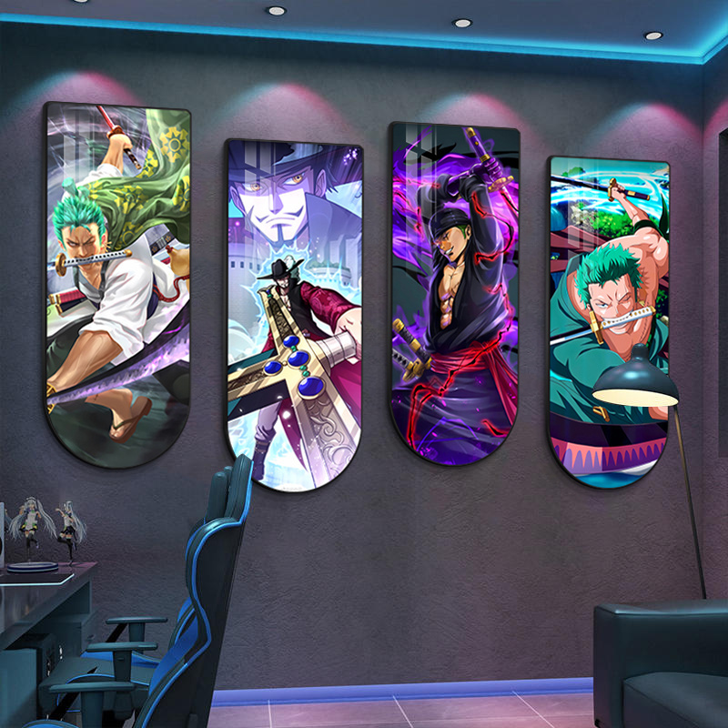 Contemporary Anime Wall Art Decorative Painting Cartoon Character Background Wall Mural Painting