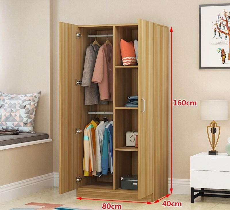 Portable Wardrobe Wooden Closets 14