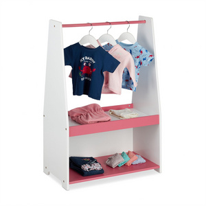 Modern Solid Wood Children's Clothes Rail Clothes Rack Furniture for Bedroom