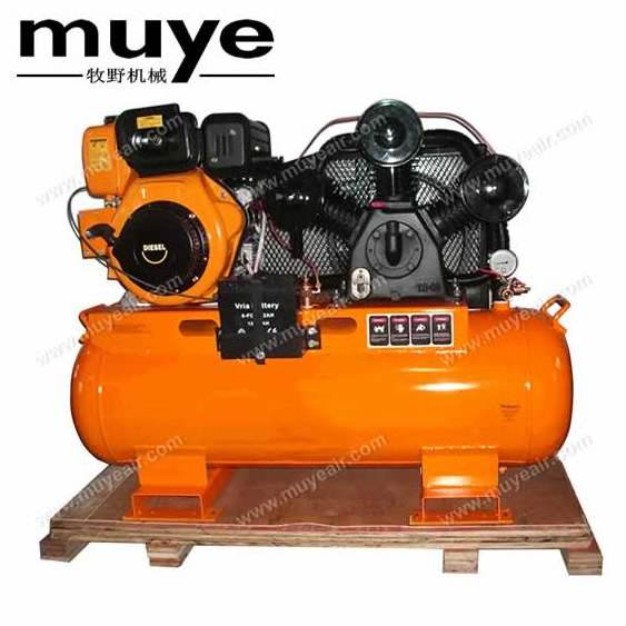 9HP Portable Small Diesel Mining Air Compressor for Gold Mining