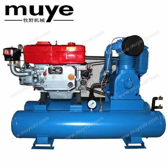 9HP Portable Small Diesel Mining Air Compressor for Gold Mining