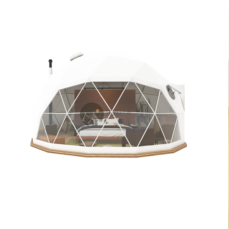 Customized 6m Prefab PVC Dome Tent Igloo Luxury Glamping Tent