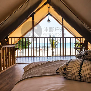 MUYE 45 Sqm Luxury Canvas Resort Glamping Safari Hotel Yurt Tent