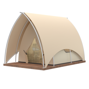 Muye 4m By 6m Safari Canvas Tent Waterproof Outdoor Camping  And Sailing Tent Luxury HoteL Tent With Bedroom