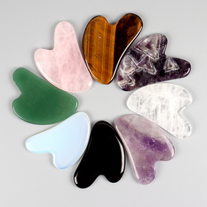 Wholesale Rose Quartz Gua Sha Massager Natural Jade Facial Tool for Skin Lift Eye Body Face Care Skin Care Tool