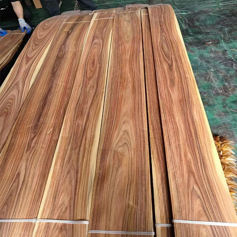 Interior Decoration AA Grade  Veneer  Natural Santos  Rosewood Veneer  Hot Sale Recon Rosewood Veneer