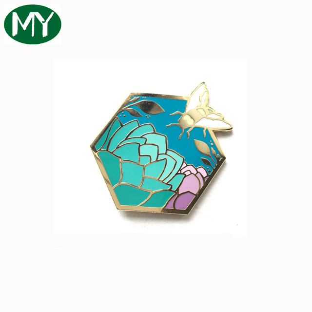 Wholesale custom cute umbrella hard enamel cartoon metal lapel pin